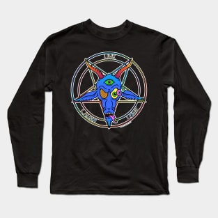 Psychedelic Baphomet Long Sleeve T-Shirt